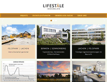 Tablet Screenshot of lifestyle-immobilien.ch